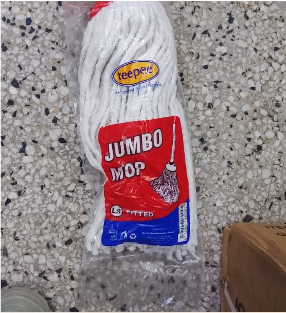 Teepee Jumbo Socket Mop With HandleWith handle easy to use arsoted colors long lasting
Teepee Jumbo Socket Mop With HandleWith handle easy to use arsoted colors long lasting