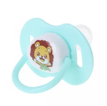 Newborn Baby Silicone Pacifier Soother - Orthodontic Soft-Touch Dummy with Cartoon Design - BPA Free Breast-like Nipple for Infant Sleep