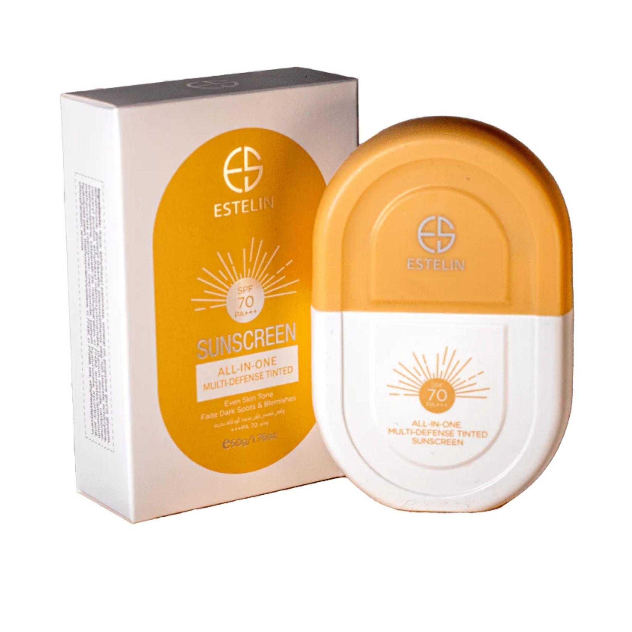 Estelin Complete Dark Spot Fading Skincare Set – Niacinamide, Alpha Arbutin & SPF 70 – 4Pcs