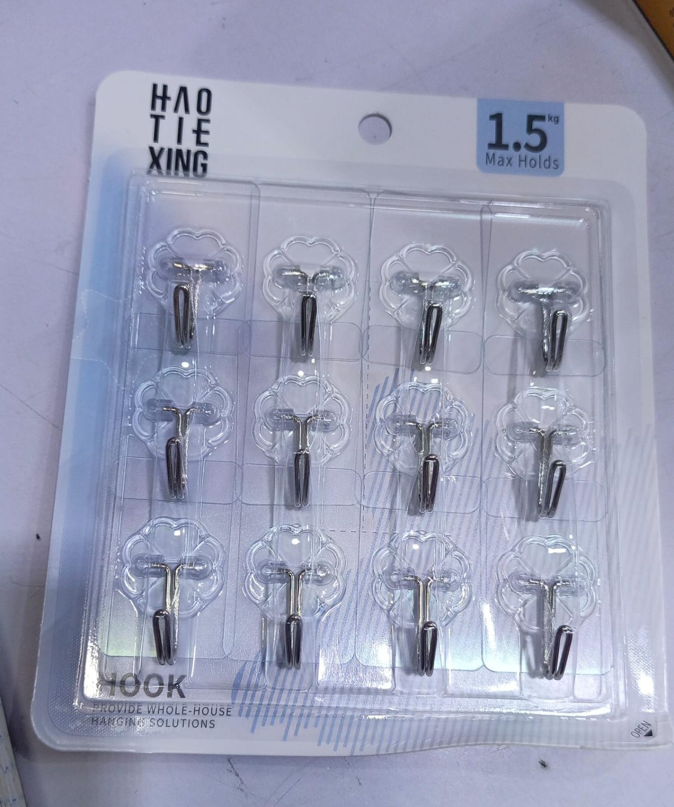 12Hooks Wall Hooks Bathroom Door Holder Hanger Towel Holder Key Hooks Kitchen Storage Rack Organizer Kitchen Bath Fixtures