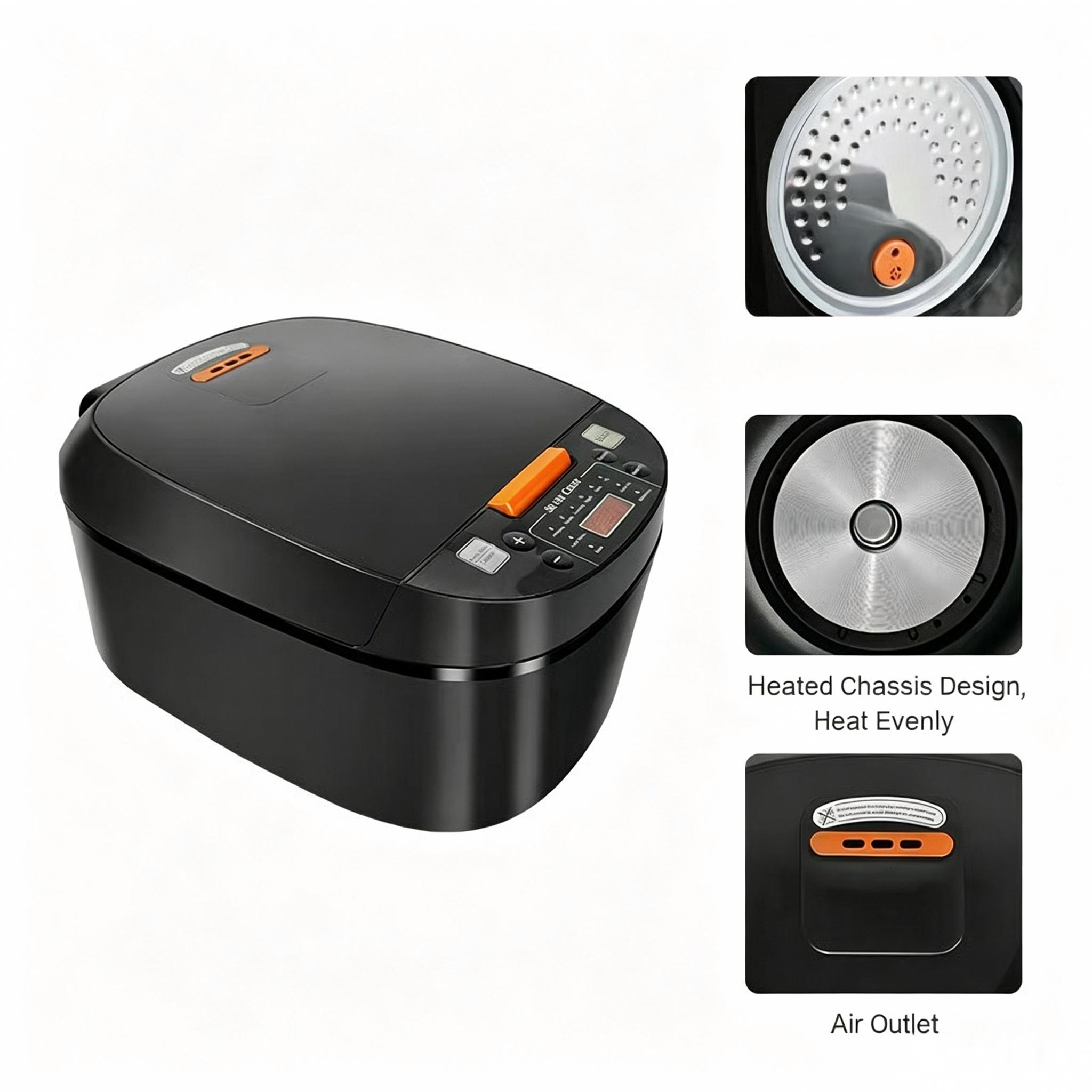 5L Capacity Household Smart Multifunctional Electric Rice Cooker, Non‑Stick Inner Pot Large Capacity Rice Cooker for 3‑4 People