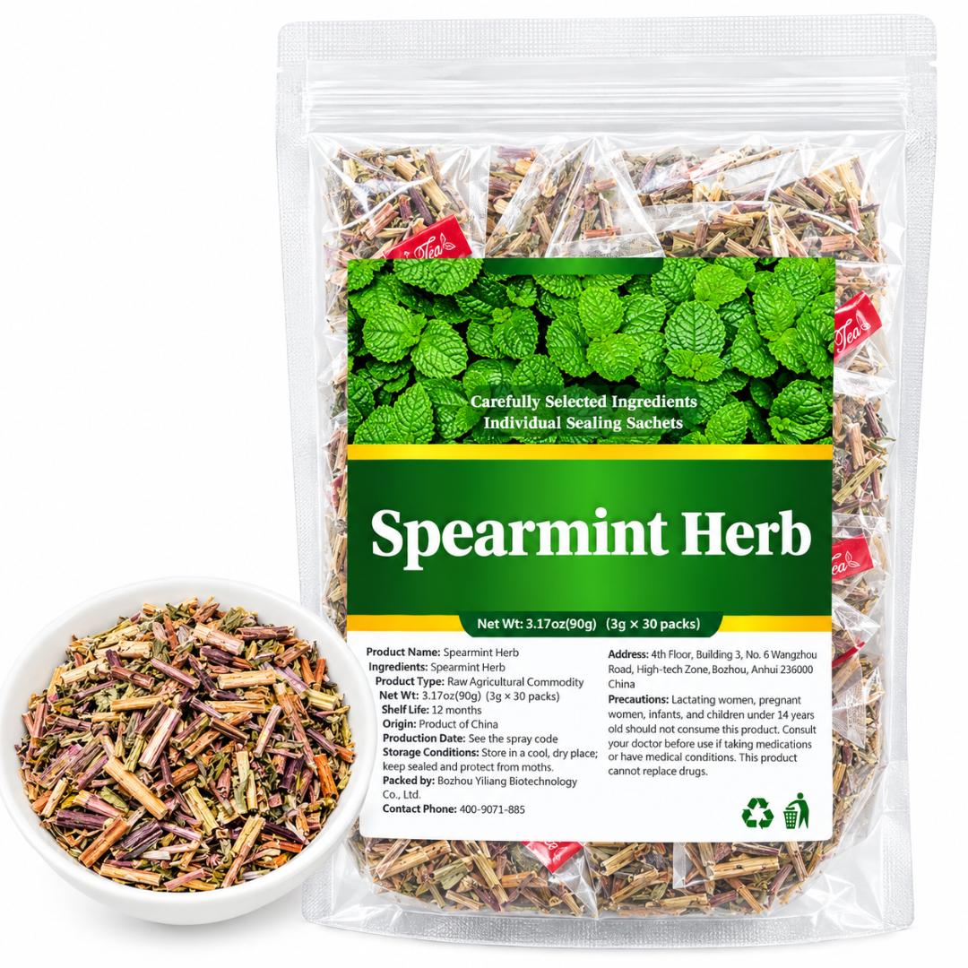 ORGANIC SPEARMINT TEA 30 TEA BAGS HORMONE BALANCE,HIRSUTISM,HORMONAL ACNE, DIGESTION, BLOATING CALMING ,SPEARMINT TEA IS CLINICALLY SHOWN TO REDUCE EXCESS ANDROGENS AND UNWANTED FACIAL HAIRS IN WOMEN