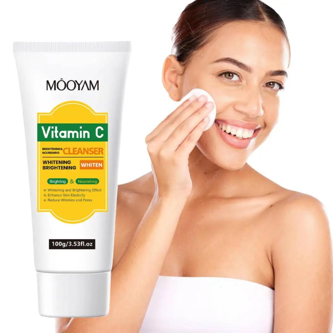 MOOYAM VITAMIN C FACIAL CLEANSER 100G – DEEP CLEANSING, BRIGHTENING & ANTI-AGING FACE WASH FOR GLOWING SKIN.