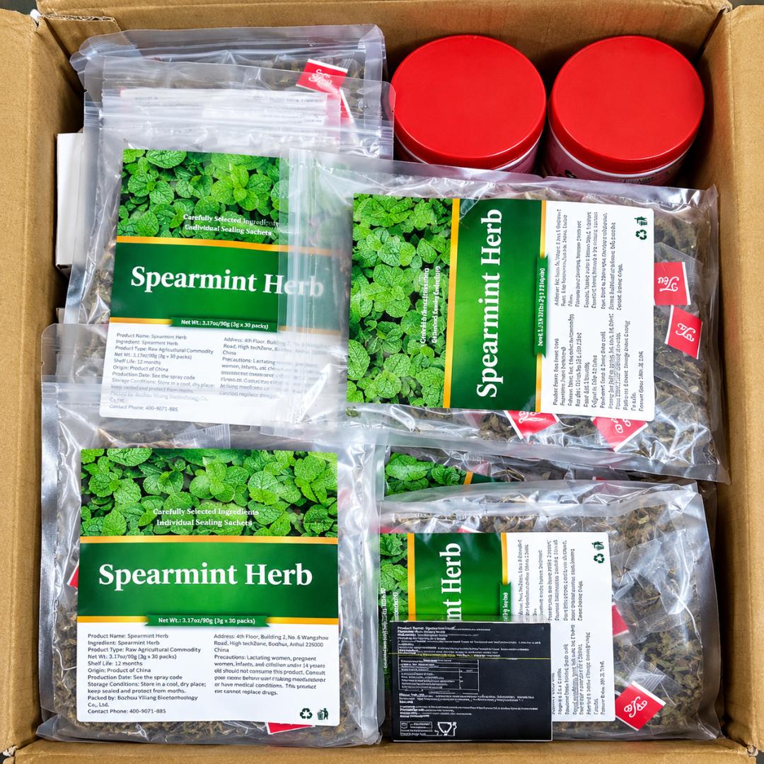 ORGANIC SPEARMINT TEA 30 TEA BAGS HORMONE BALANCE,HIRSUTISM,HORMONAL ACNE, DIGESTION, BLOATING CALMING ,SPEARMINT TEA IS CLINICALLY SHOWN TO REDUCE EXCESS ANDROGENS AND UNWANTED FACIAL HAIRS IN WOMEN
