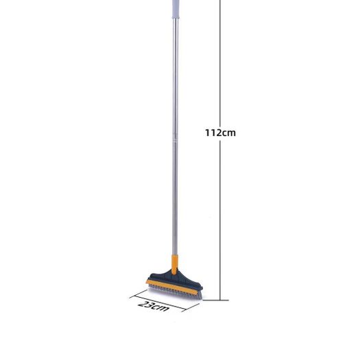 2 sided cleaning brush with long handle flexible joint