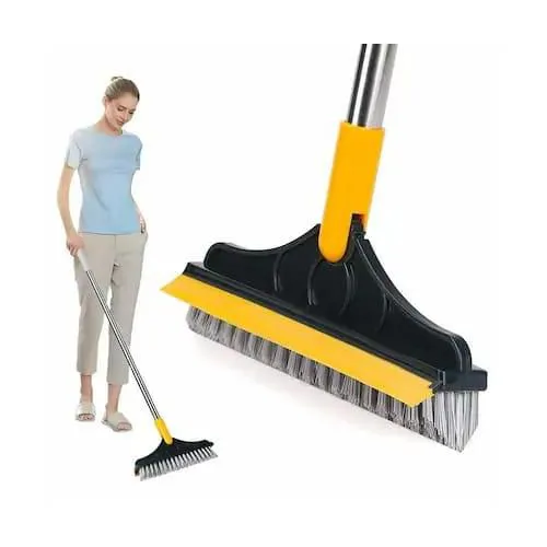 2 sided cleaning brush with long handle flexible joint