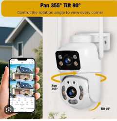 CALUS E32 MAX DUAL LENS WIFI OUTDOOR SECURITY CAMERA (360° PTZ & AUTO-TRACKING)