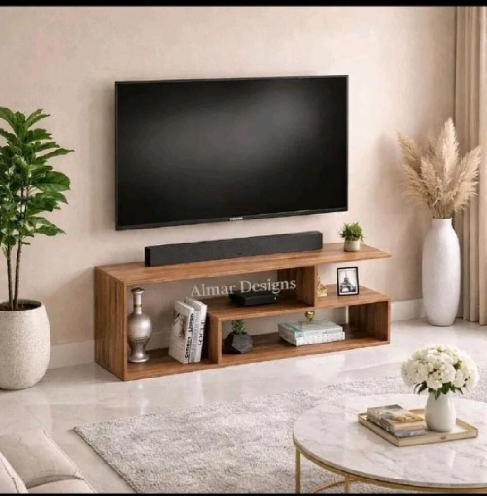 Morden wooden TV stand. Stylish, elegant and modern TV stand for 43" to 65" Tvs