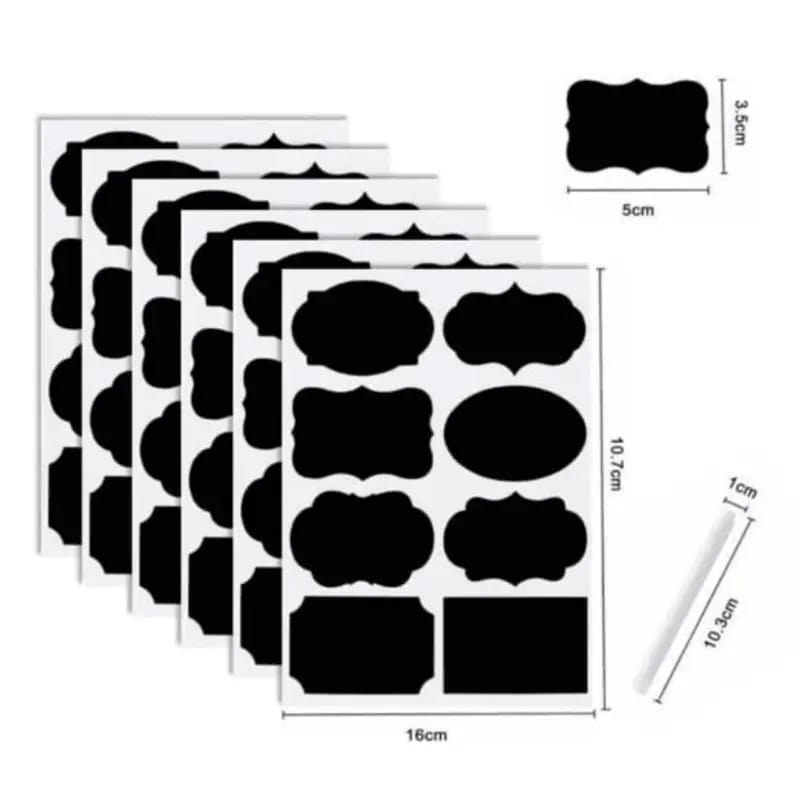 Pantry sticker labels