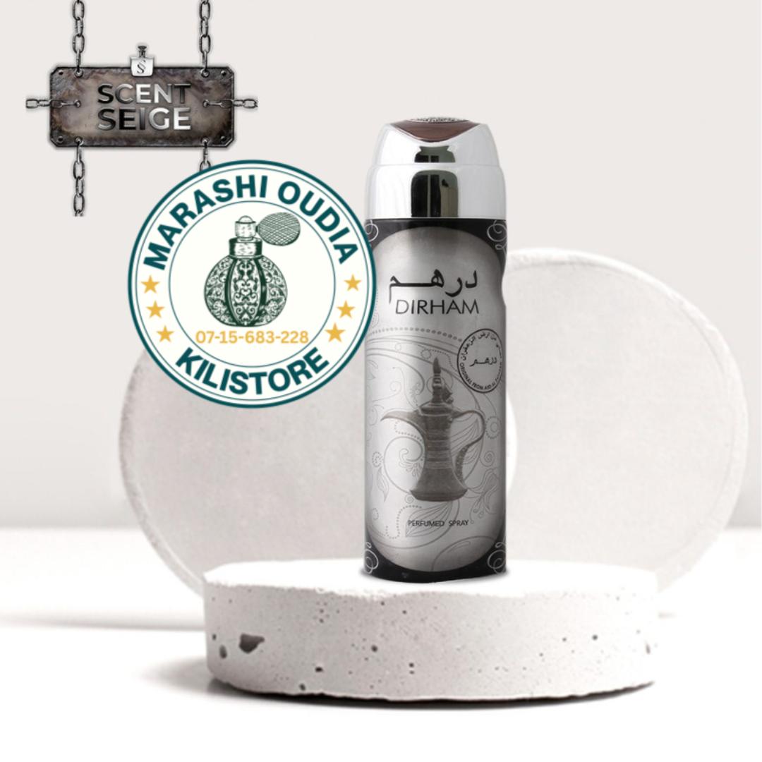 NEW! Dirham Body Spray. Masculine Fresh Cool Cologne Scent. 200Ml. Body Deodorant Spray. 8Hrs Long Lasting. Gift. Marashi ya Wanaume. Marashi Oudia
