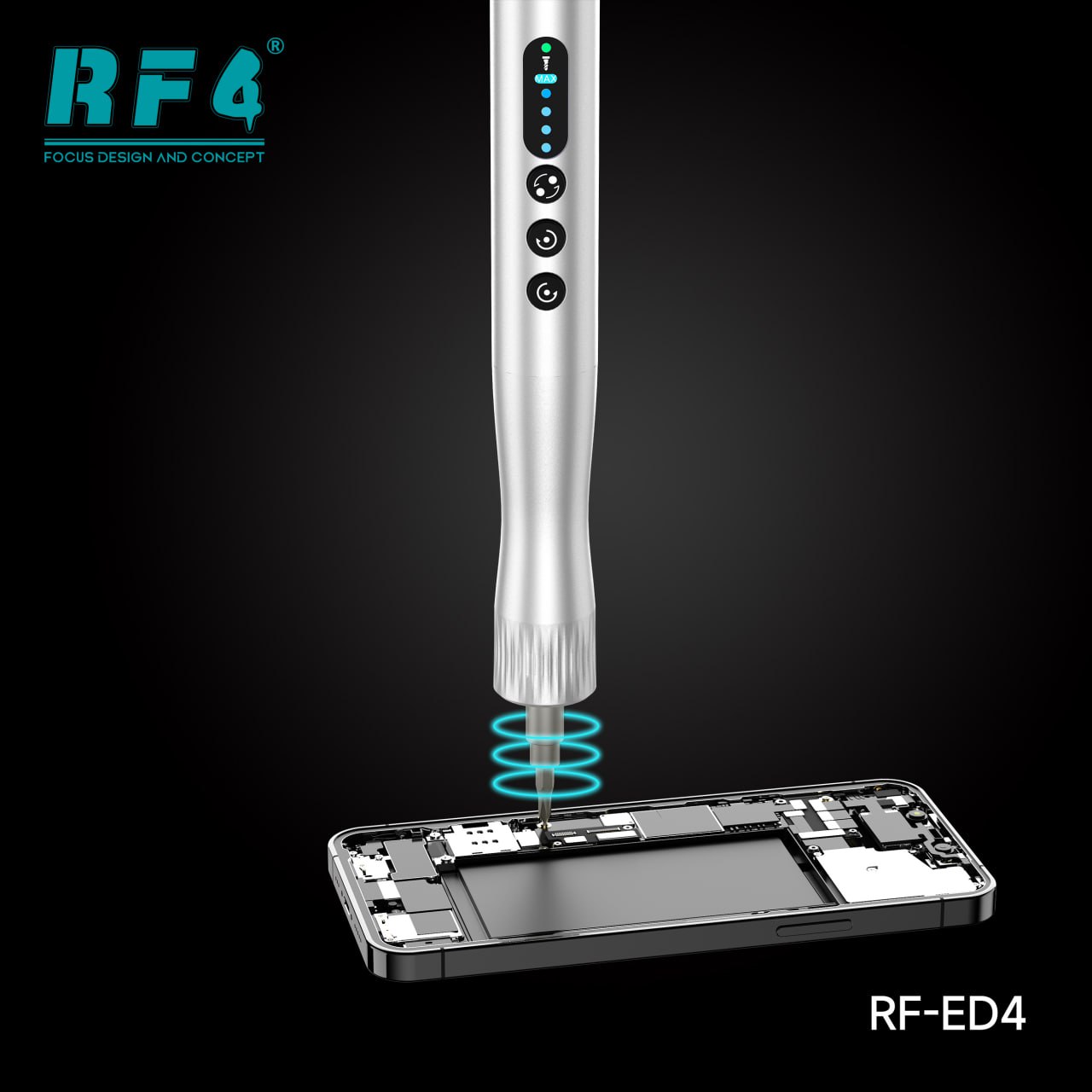 Precision Electric Screwdriver Set with LED Display for Phone Motherboard Disassembly Repair Tool 42 Bits