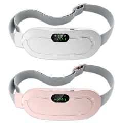 Smart Menstrual Heating Pad with Vibration Massage, 3-Temperature Fast Heating Waist Belt for Women, Portable Electric Abdominal Pain Relief Device, 1800mAh USB Rechargeable