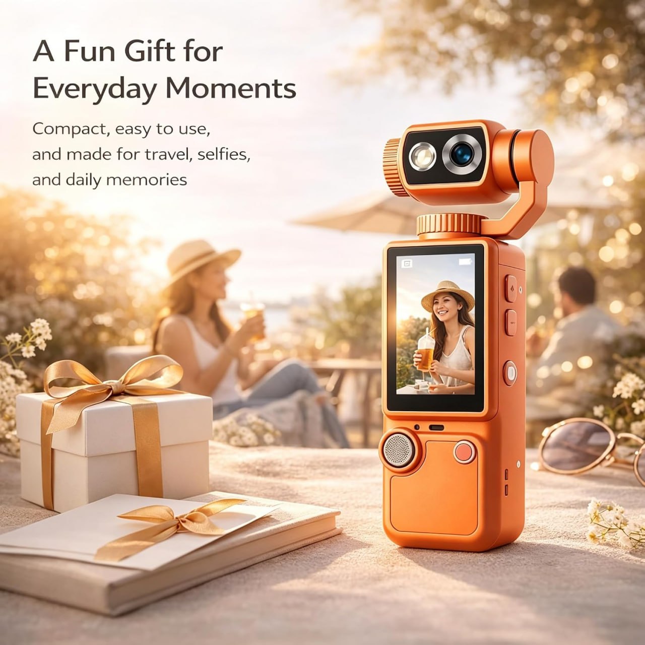 Top Selling 4K Handheld Outdoor Action Camera Q8 Ultra-High Definition Autofocus Conference Recording Portable Pocket Cameras