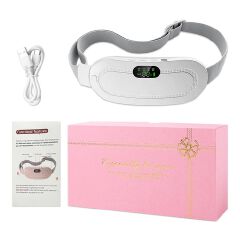 Smart Menstrual Heating Pad with Vibration Massage, 3-Temperature Fast Heating Waist Belt for Women, Portable Electric Abdominal Pain Relief Device, 1800mAh USB Rechargeable
