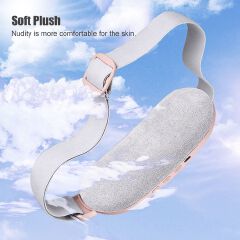 Smart Menstrual Heating Pad with Vibration Massage, 3-Temperature Fast Heating Waist Belt for Women, Portable Electric Abdominal Pain Relief Device, 1800mAh USB Rechargeable