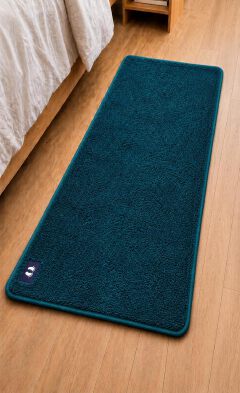 Soft Bedroom Floor Runner Rug, Plush Non-Slip Carpet Mat for Bedroom, Living Room, Hallway & Bedside, Absorbent Easy-Clean Floor Mat with Smooth Comfortable Surface, Modern Solid Color Area Runner Rug
