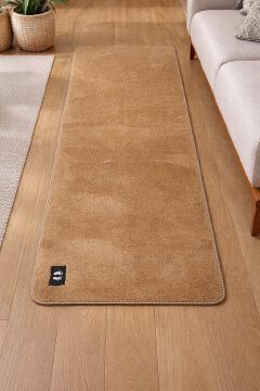 Soft Bedroom Floor Runner Rug, Plush Non-Slip Carpet Mat for Bedroom, Living Room, Hallway & Bedside, Absorbent Easy-Clean Floor Mat with Smooth Comfortable Surface, Modern Solid Color Area Runner Rug