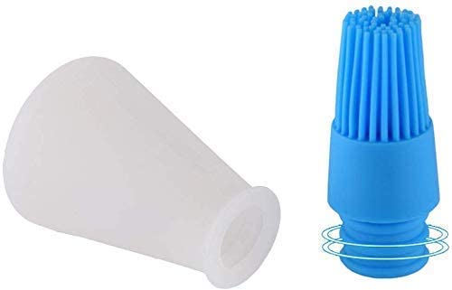 Silicone Oil Bottle with Basting Brush, BPA-Free, 2-in-1 Dispenser for Grilling, Baking and Cooking