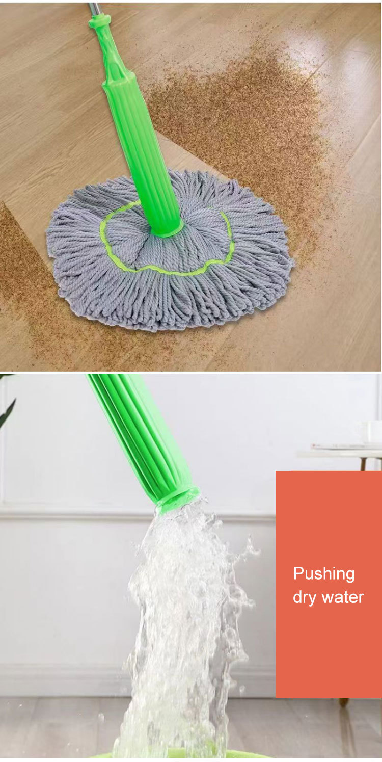360° very large Spin Mop with Microfiber Head and Telescopic Handle – Reusable Floor Cleaning Mop for Wet & Dry Cleaning, Dust, Dirt, Water and Kitchen, Bathroom, Home & Office Floors