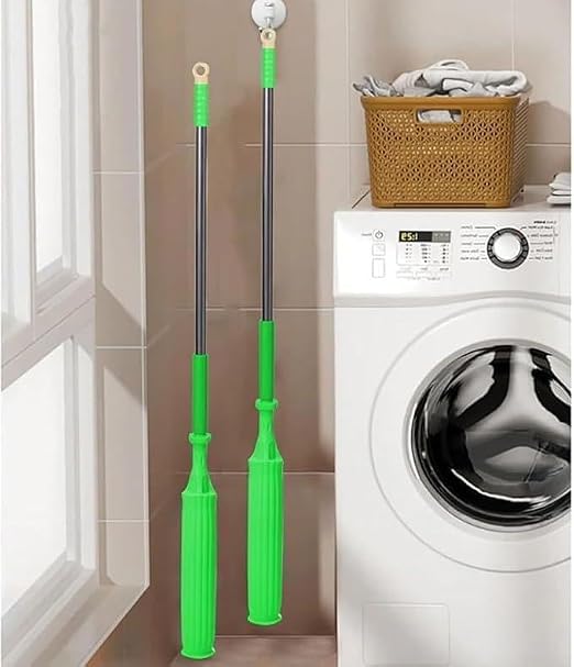 360° very large Spin Mop with Microfiber Head and Telescopic Handle – Reusable Floor Cleaning Mop for Wet & Dry Cleaning, Dust, Dirt, Water and Kitchen, Bathroom, Home & Office Floors