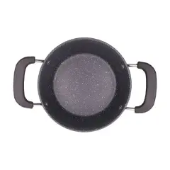 Jamespot Set of 10PCS Die Cast Set Iron Heavy Non-stick Cookware Set Sufuria Set cooking pot set Suitable for induction cookers(5PCS 18/20/22/24/26cm Pots+5pcs Lids)
