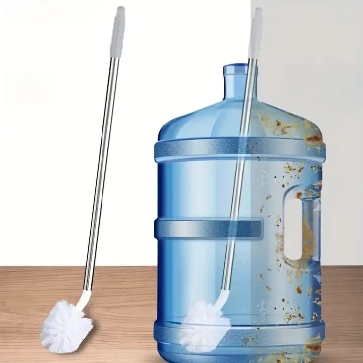 Long Cleaning Brush For Water Dispenser Bottle L- Shaped Barrel Magic Brush Gallon Cleaning Bottle Brush, this kitchen scrub brush can clean the narrow areas which other normal brush cannot reach