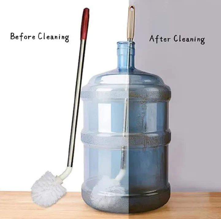 Long Cleaning Brush For Water Dispenser Bottle L- Shaped Barrel Magic Brush Gallon Cleaning Bottle Brush, this kitchen scrub brush can clean the narrow areas which other normal brush cannot reach