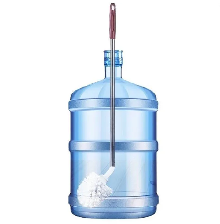 Long Cleaning Brush For Water Dispenser Bottle L- Shaped Barrel Magic Brush Gallon Cleaning Bottle Brush, this kitchen scrub brush can clean the narrow areas which other normal brush cannot reach