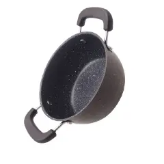 Jamespot Set of 10PCS Die Cast Set Iron Heavy Non-stick Cookware Set Sufuria Set cooking pot set Suitable for induction cookers(5PCS 18/20/22/24/26cm Pots+5pcs Lids)