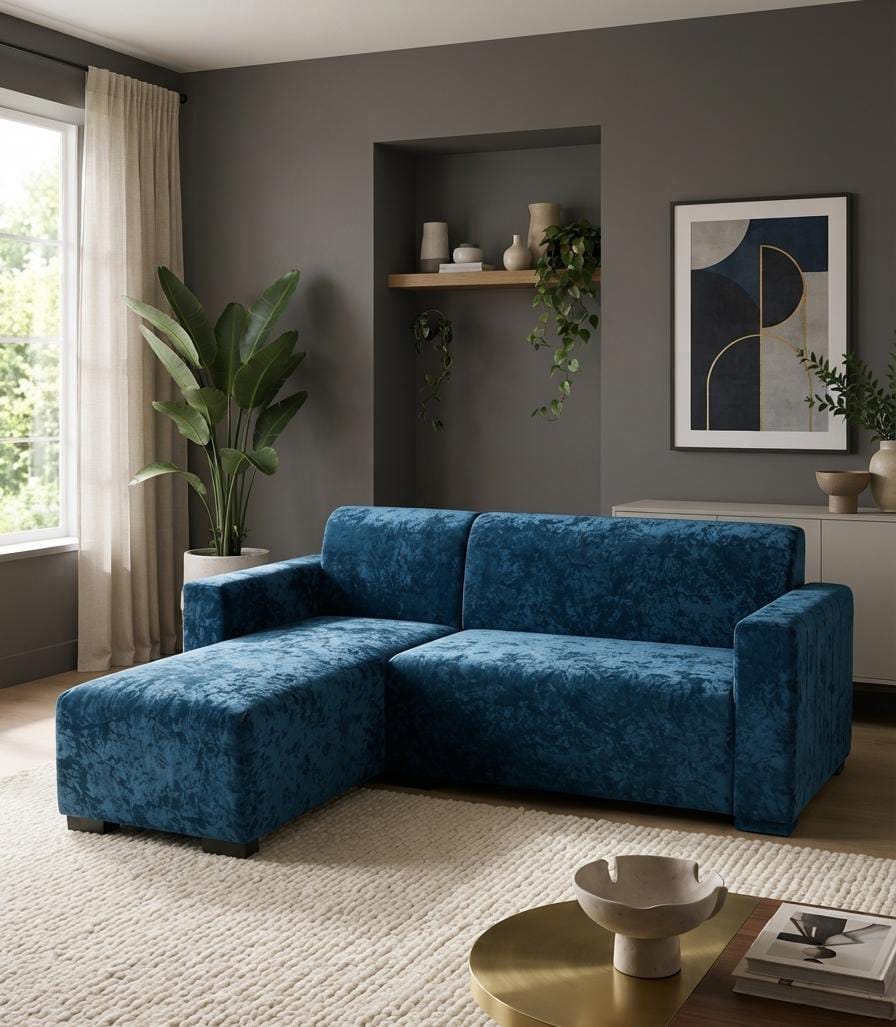 5 seates L shape sofas