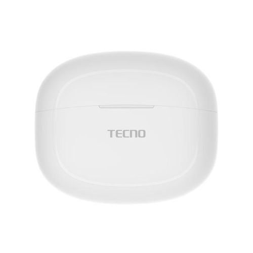 Tecno Buds 4 Air BD04 TWS Earbuds, 320 mAh, Up To 22 Hours Playtime, Enhanced Bass, TouchControl - White