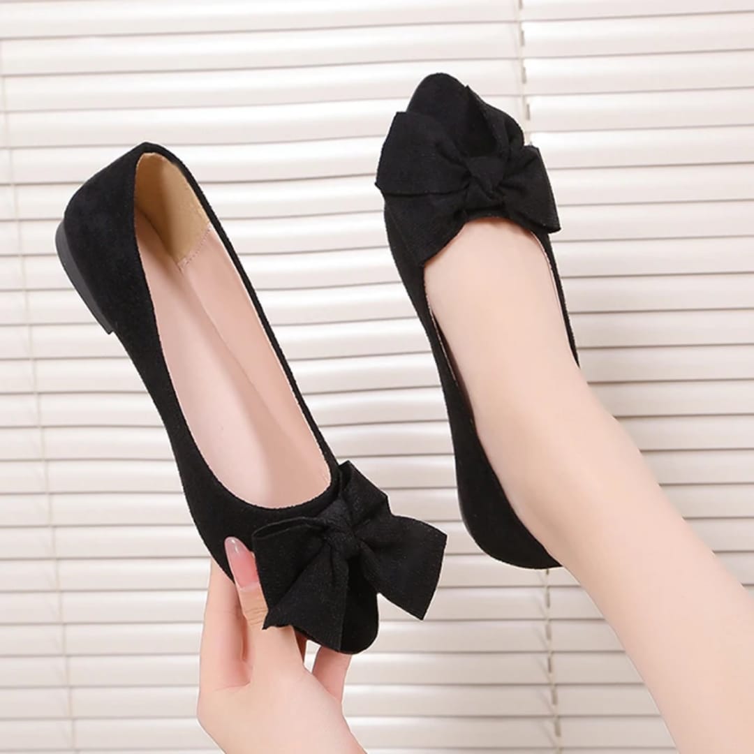 Summer New Women Flats Shoes Bow Pointed Toe Female Loafers Walking Fashion Sneakers Casual Shallow Breathable Shoes for Women