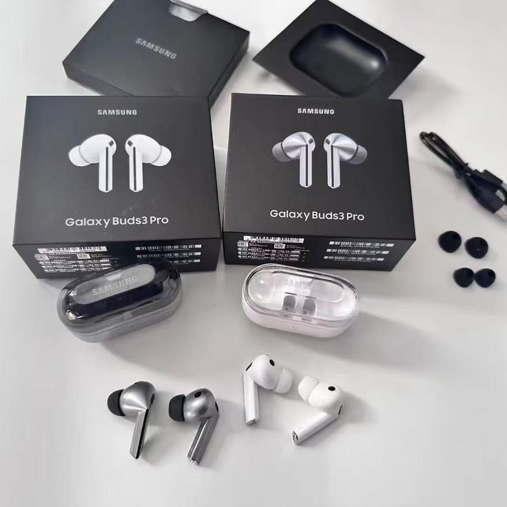 Samsung Galaxy Buds3 Pro True Wireless Earbuds – Hi-Fi Sound, Active Noise Cancellation (ANC), Adaptive Noise Control, 360 Audio, Bluetooth 5.4, Galaxy AI,