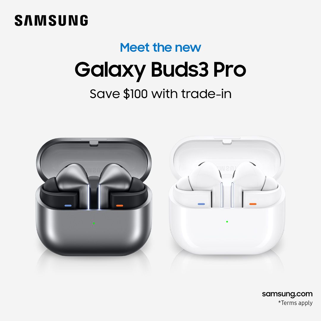 Samsung Galaxy Buds3 Pro True Wireless Earbuds – Hi-Fi Sound, Active Noise Cancellation (ANC), Adaptive Noise Control, 360 Audio, Bluetooth 5.4, Galaxy AI,