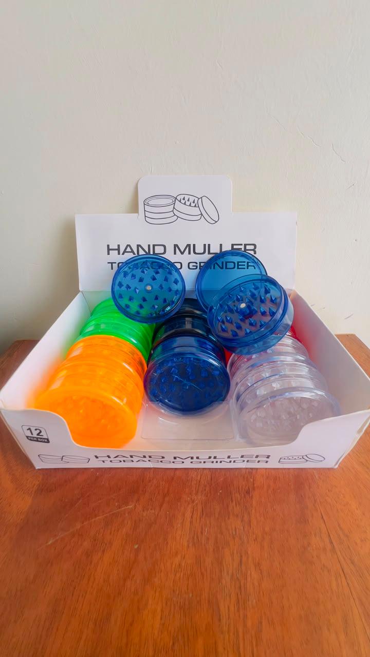 Premium Clear Acrylic Herb Grinder with Dual Layers, Sharp Pyramid Teeth, Smooth Rotation & Smoking Accessory– Perfect for Grinding Herbs, Spices, Tobacco and Kitchen Use, Durable and weeds Grinder