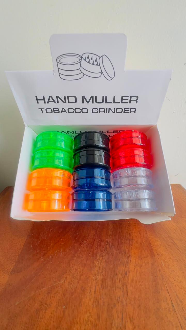 Premium Clear Acrylic Herb Grinder with Dual Layers, Sharp Pyramid Teeth, Smooth Rotation & Smoking Accessory– Perfect for Grinding Herbs, Spices, Tobacco and Kitchen Use, Durable and weeds Grinder