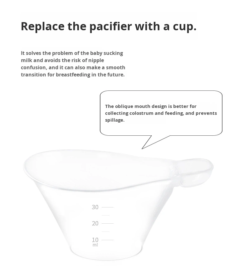 Nifty Feeding Cup | BPA-Free PP Baby Feeding Cup | Preterm & Newborn Feeding Cup | 30ml or 35ml | Silicone