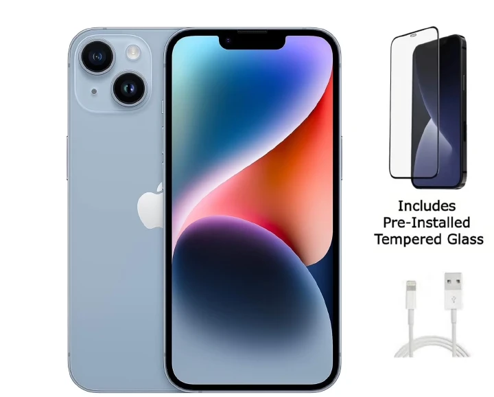 Apple iPhone 14 | Dual SIM (e-SIM) | 6.1" Super Retina XDR Display | A15 Bionic Chip | 5G Network Coverage 128GB/256GB Storage | Dual Cameras | Face ID | All-Day Battery
