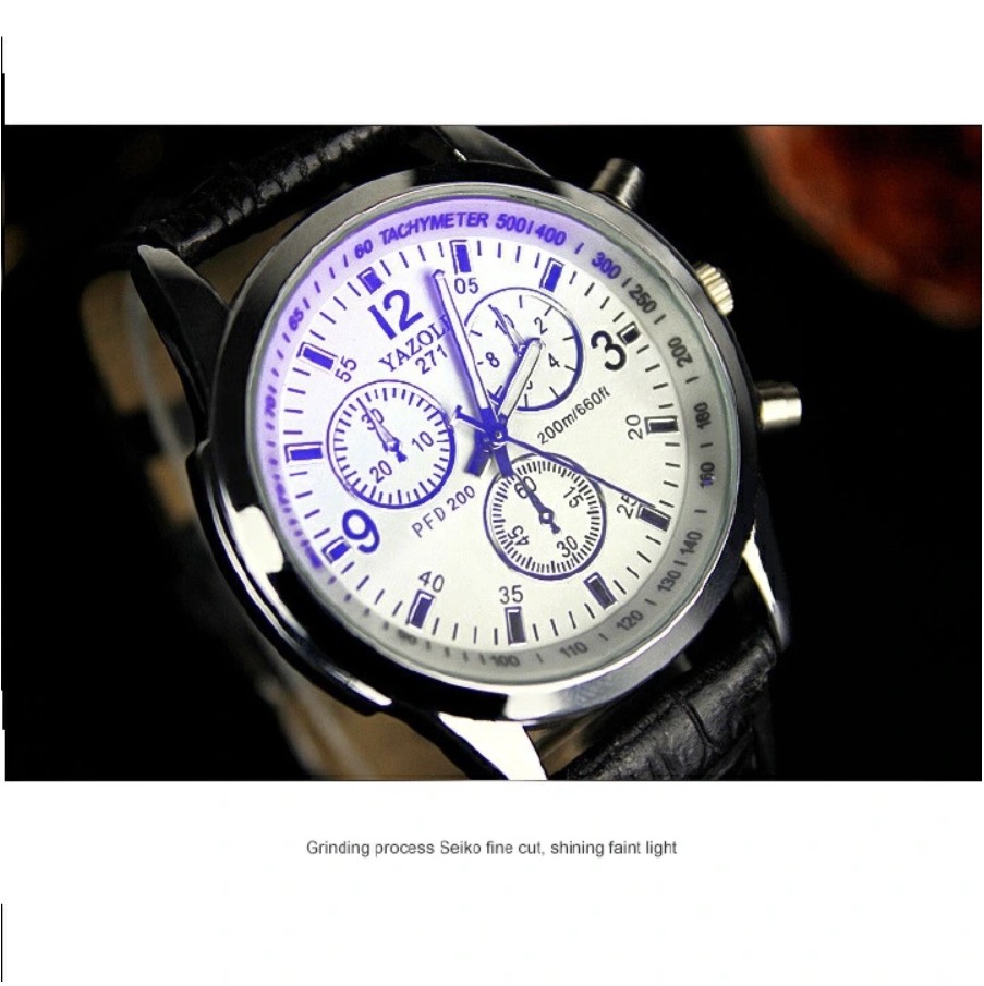 Men Leather Watch Man Luxury Quartz Stainless Steel Wrist Watches Mens Wristwatch For Male Fashion Quartz Analog Valentine Gift White Black one size