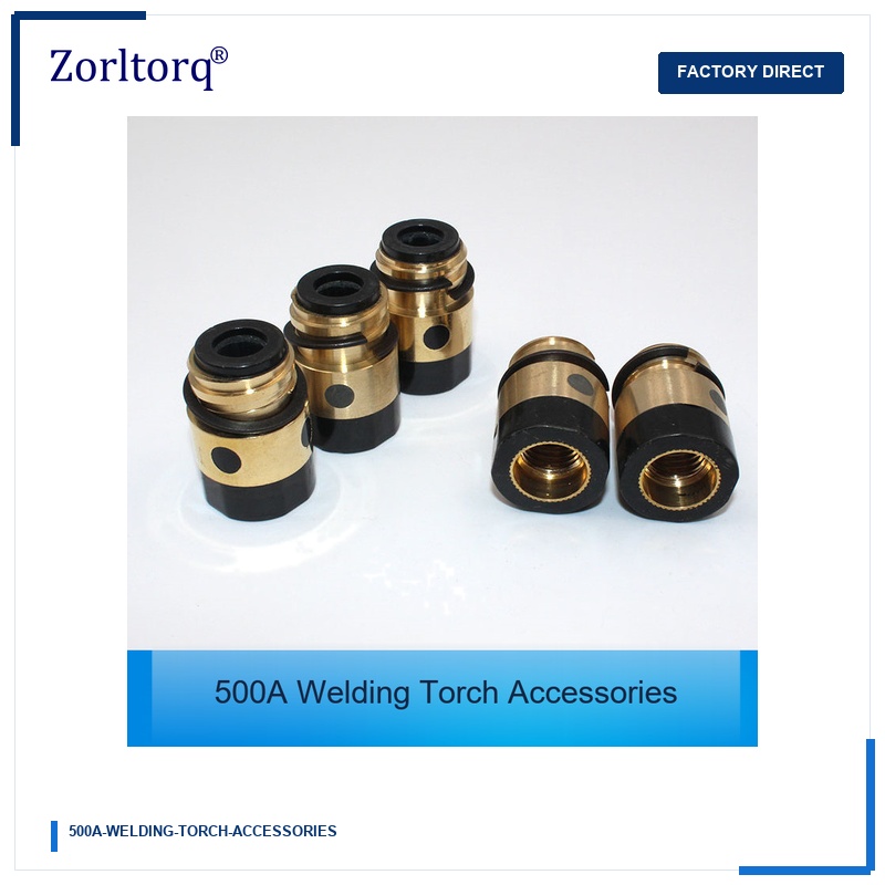 500A MIG CO2 Welding Torch Accessories Protection Cup Contact Tip Insulating Nut Gas Diffuser and Gooseneck