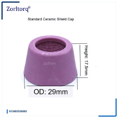 AG60/SG55 Pink Ceramic Shield Caps and Slotted Protective Nozzles for LGK-60 Plasma Cutting Torches