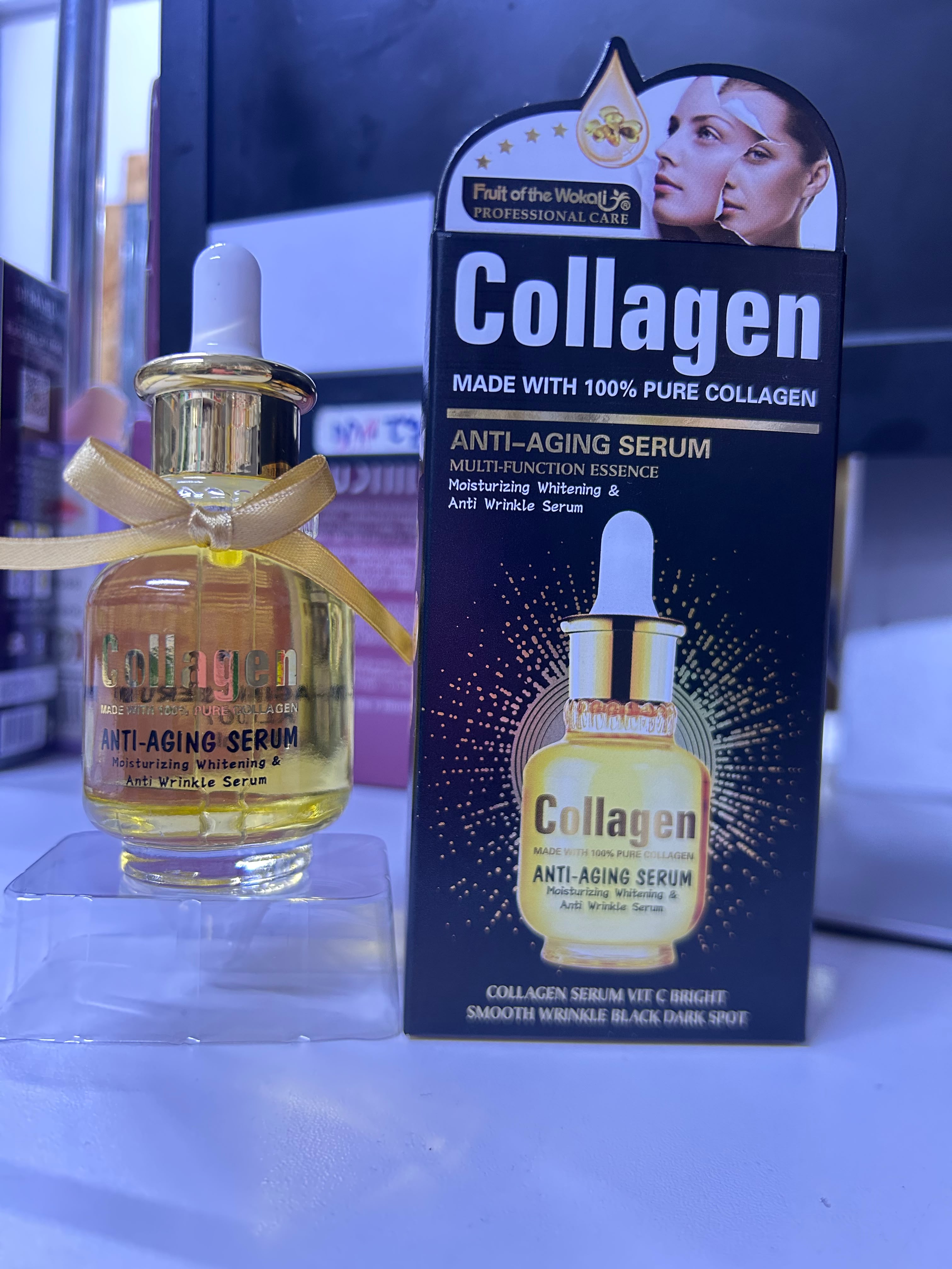 Wokali Collagen Anti-Aging Serum with Vitamin C – Firming & Brightening Face Serum