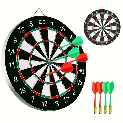 Classic Dart Board Set – Safe Indoor/Outdoor Game for Kids & Adults (Complete Playing Kit) For Home and Office