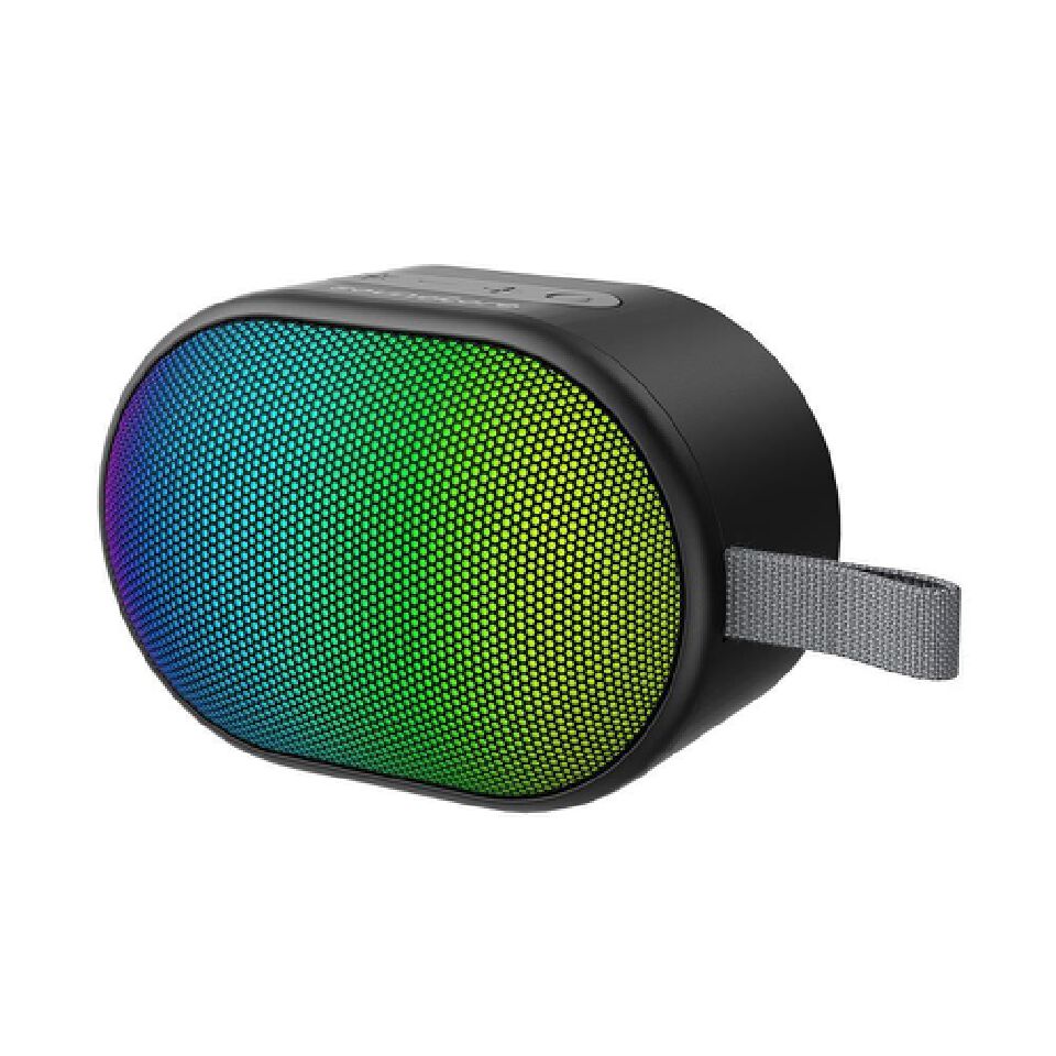 Anker soundcore Pyro Mini Portable Bluetooth Wireless Speaker with Full-Body Light Show, 6W, 10H Playtime, TWS Pairing, RGB Lights, AUX-In, Card Slot, USB-C, Bluetooth 5.3, Portable for Backyard, Outd