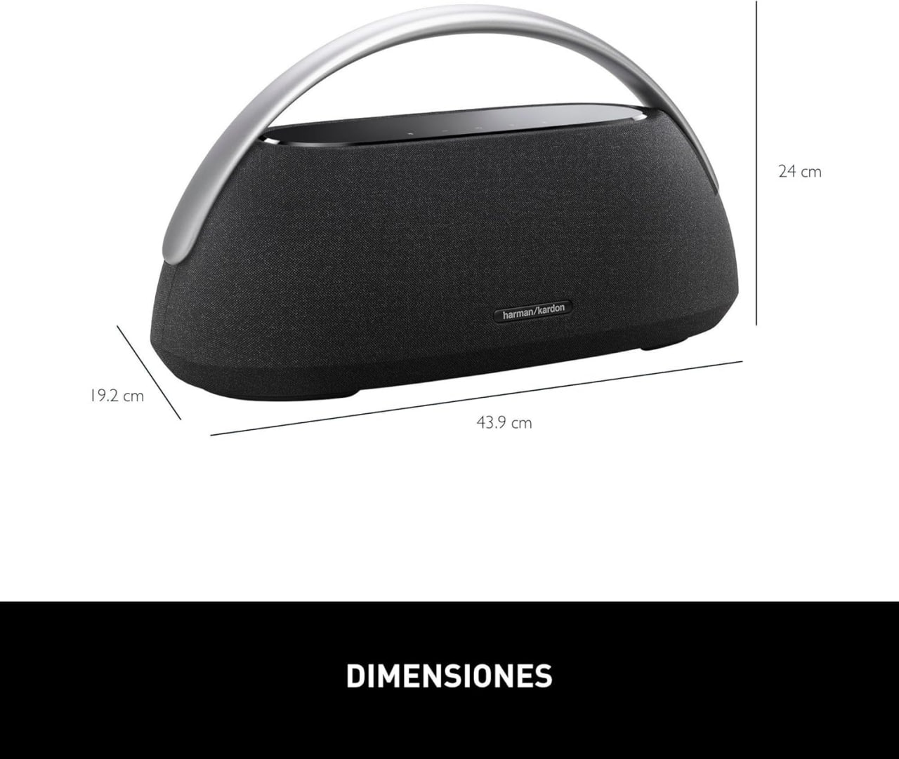 Harman Kardon GO+Play 3, Portable Bluetooth Speaker with Built-in battery & Superior sound performance with three-way speakers
