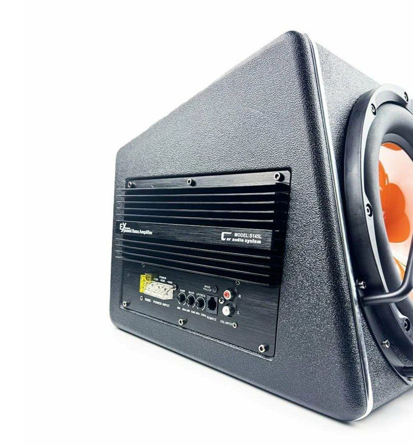12V Audio 10 Inch Subs with Box and Amp 16cm Car Subwoofer Car Audio Active Bass Woofer Speaker Box