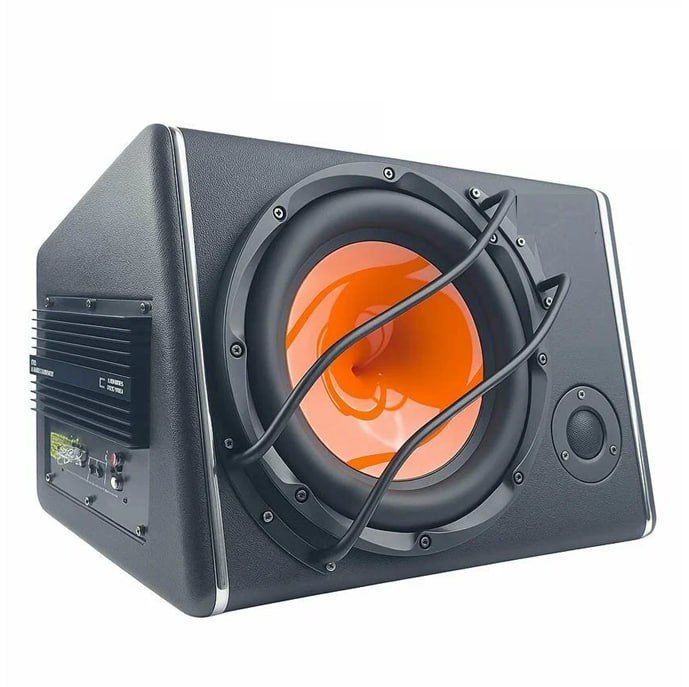 12V Audio 10 Inch Subs with Box and Amp 16cm Car Subwoofer Car Audio Active Bass Woofer Speaker Box
