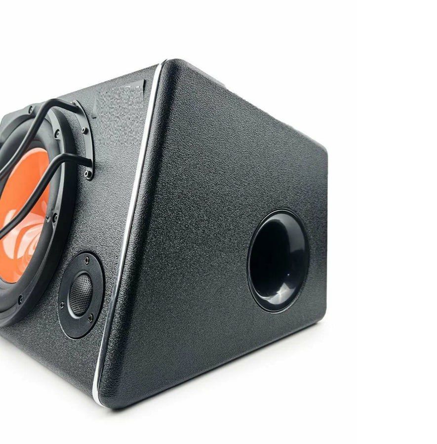 12V Audio 10 Inch Subs with Box and Amp 16cm Car Subwoofer Car Audio Active Bass Woofer Speaker Box