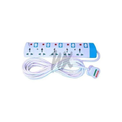 TOP SAES SAME DAY DELIVERY Power King Best TWO 5 Way Power Extension With Switch For Fridge, Smart TV