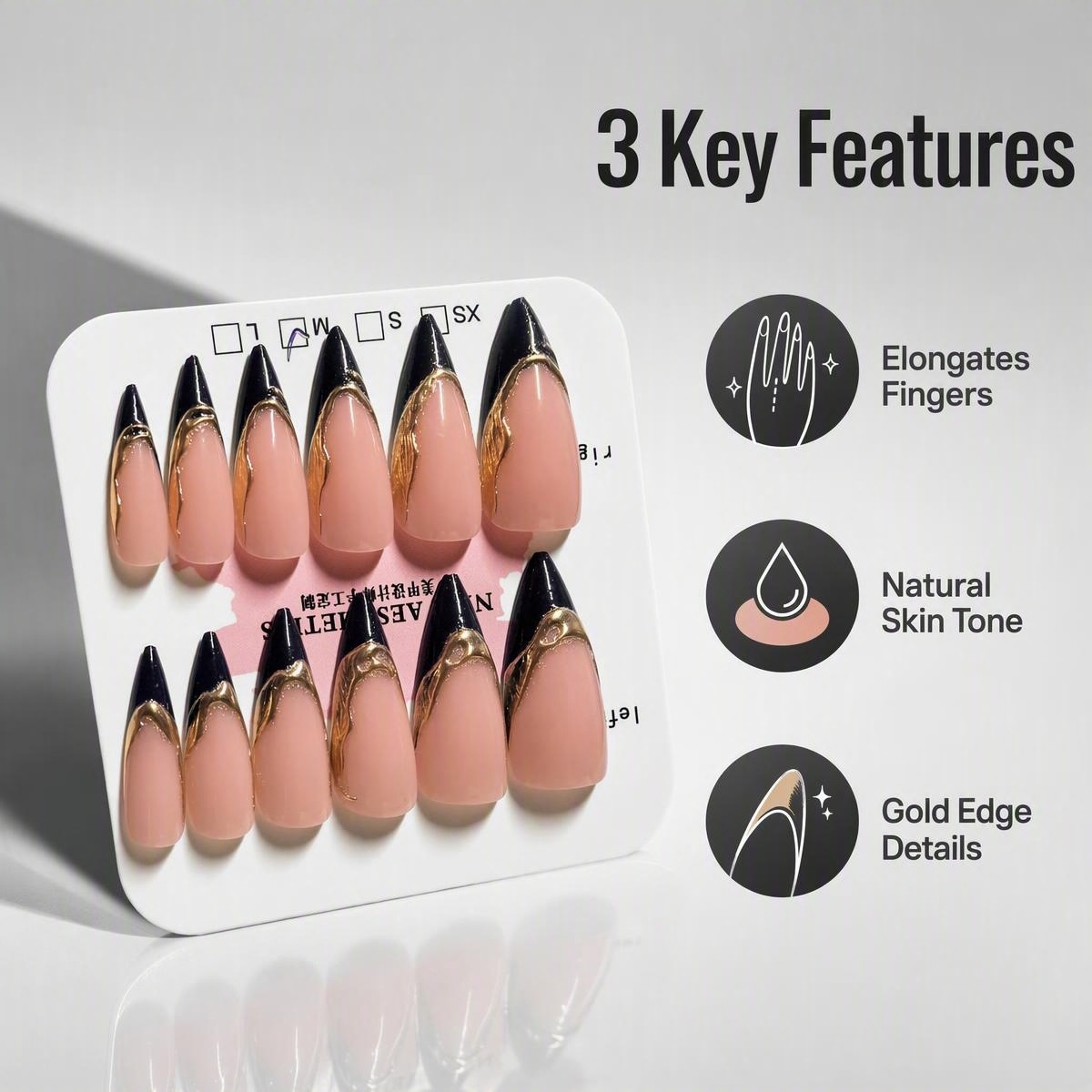 fake nail 3D Embossed Floral Press On Nails, Orange Pink Green Gradient Spring Manicure Reusable Acrylics